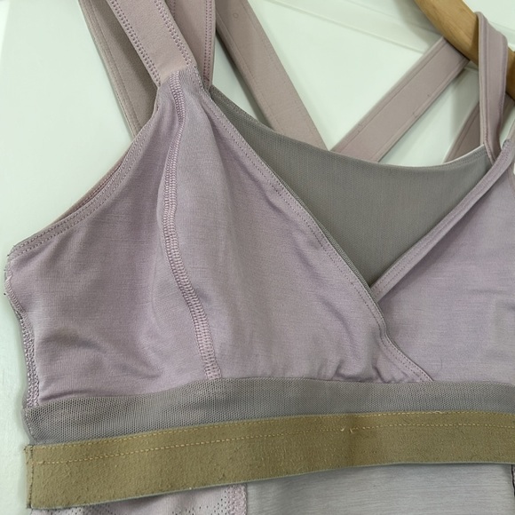 Lululemon Luxtreme Chaturanga Tank w Built in Bra Double Straps, Soft Lavender - Picture 14 of 15